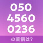 05045600236の着信は？